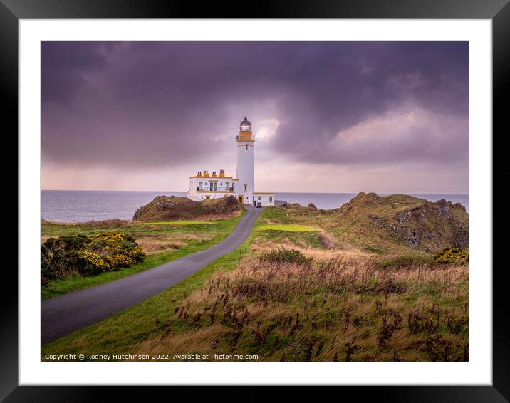 Majestic Beacon of the Scottish West Coast Framed Mounted Print by Rodney Hutchinson