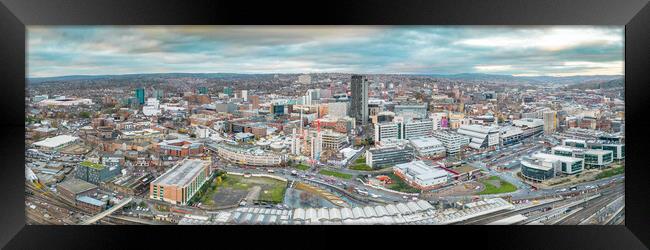 Sheffield Panorama Framed Print by Apollo Aerial Photography