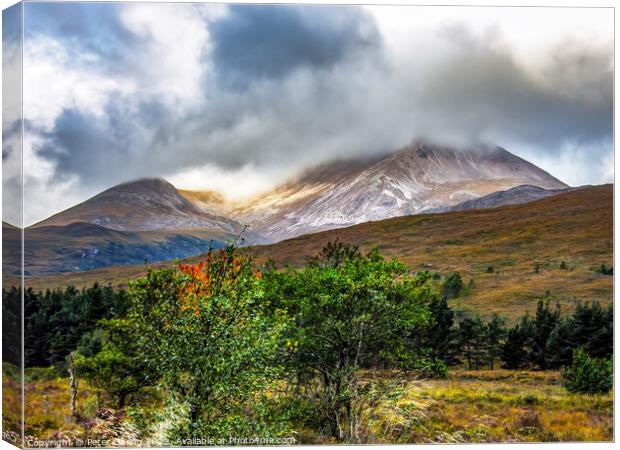 'Beinn Eighe's Allure from Kinlochewe' Canvas Print by Peter Gaeng