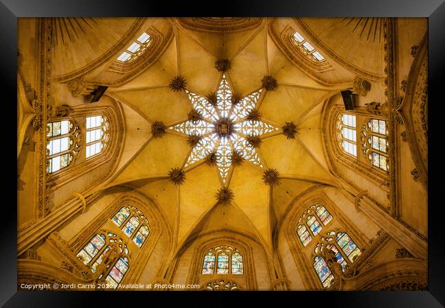 Condestable Chapel of the Cathedral of Burgos Framed Print by Jordi Carrio