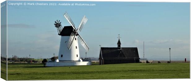Lytham Windmill Canvas Print by Mark Chesters