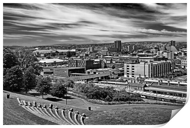 Sheffield Skyline Print by Darren Galpin