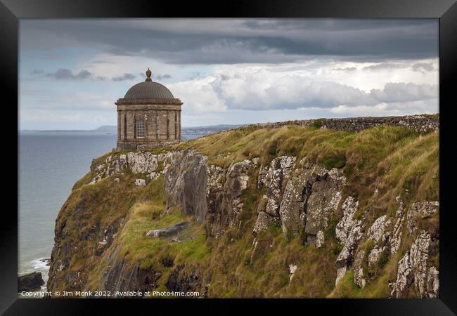 Mussenden Temple, Northern Ireland. Framed Print by Jim Monk