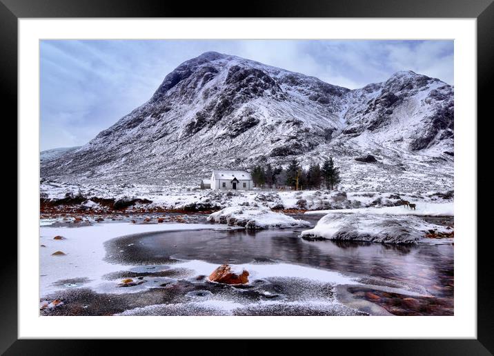 Call of the  wild Glencoe winter Scotland  Framed Mounted Print by JC studios LRPS ARPS