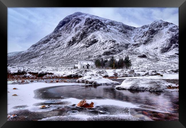 Call of the  wild Glencoe winter Scotland  Framed Print by JC studios LRPS ARPS