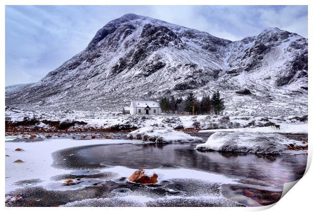 Call of the  wild Glencoe winter Scotland  Print by JC studios LRPS ARPS
