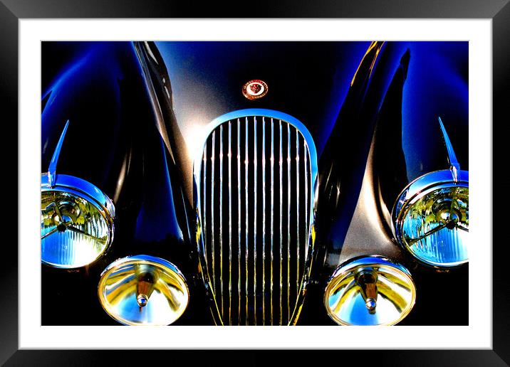 Jaguar Classic Motor Car Framed Mounted Print by Andy Evans Photos