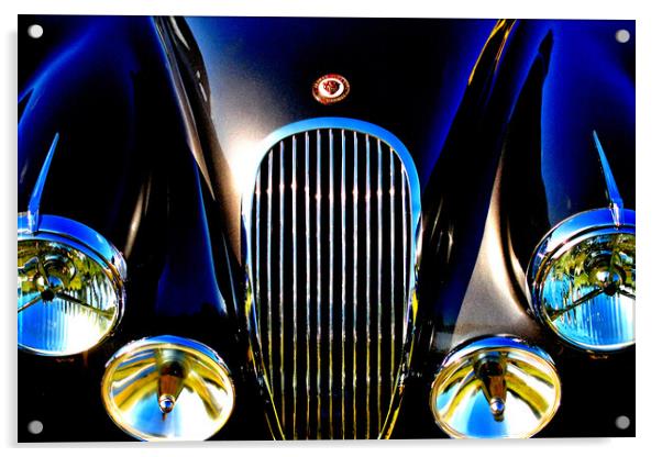 Jaguar Classic Motor Car Acrylic by Andy Evans Photos
