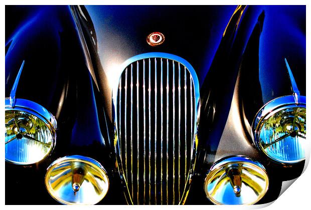 Jaguar Classic Motor Car Print by Andy Evans Photos