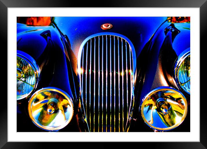 Jaguar Classic Motor Car Framed Mounted Print by Andy Evans Photos