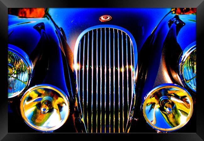 Jaguar Classic Motor Car Framed Print by Andy Evans Photos