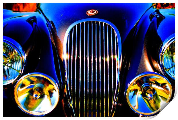 Jaguar Classic Motor Car Print by Andy Evans Photos
