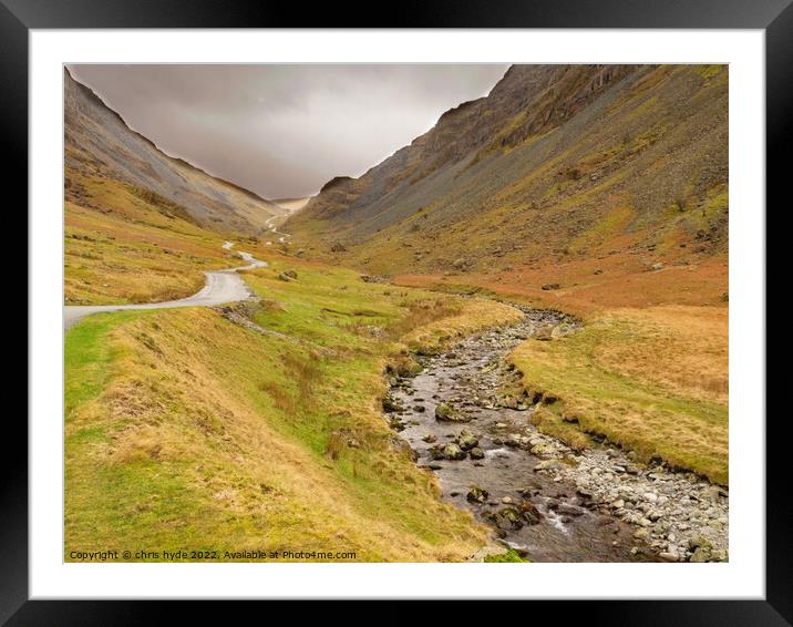 Lake District Honister Pass 2 Framed Mounted Print by chris hyde