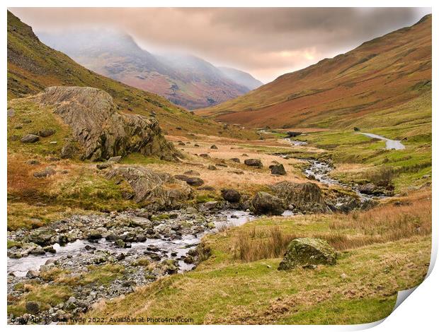 Lake District Honister Pass Print by chris hyde