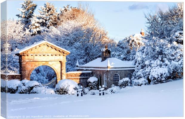 Enchanting Winter Landscape Canvas Print by jim Hamilton