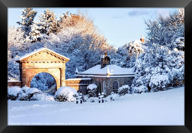 Enchanting Winter Landscape Framed Print by jim Hamilton