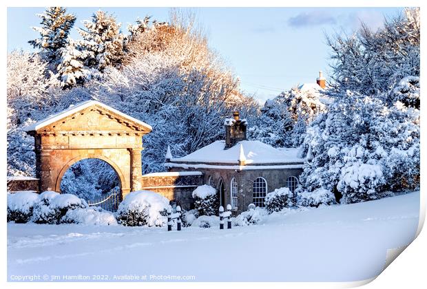 Enchanting Winter Landscape Print by jim Hamilton