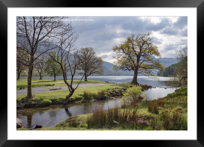 Stream beside Buttermere  Framed Mounted Print by Kevin White