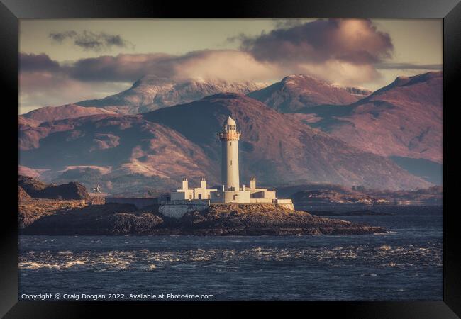 Lismore Lighthouse - Firth of Lorne Framed Print by Craig Doogan