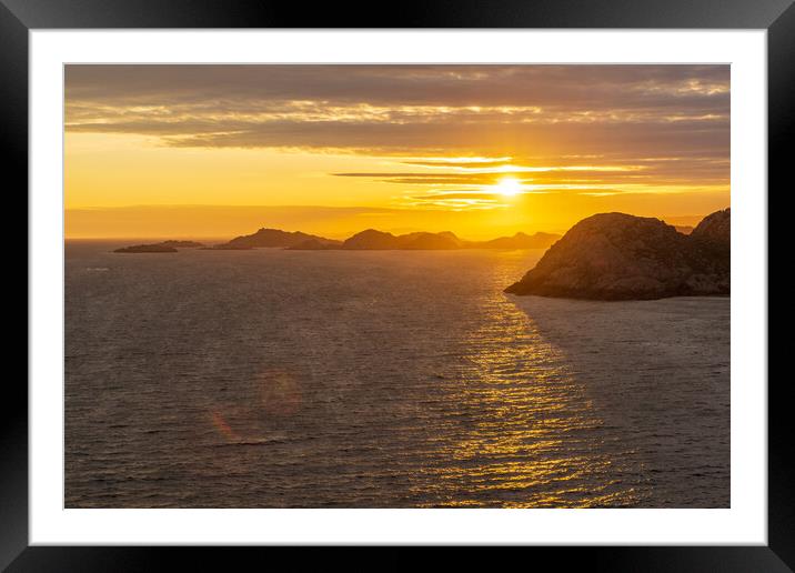 Norwegian sunset Framed Mounted Print by Thomas Schaeffer
