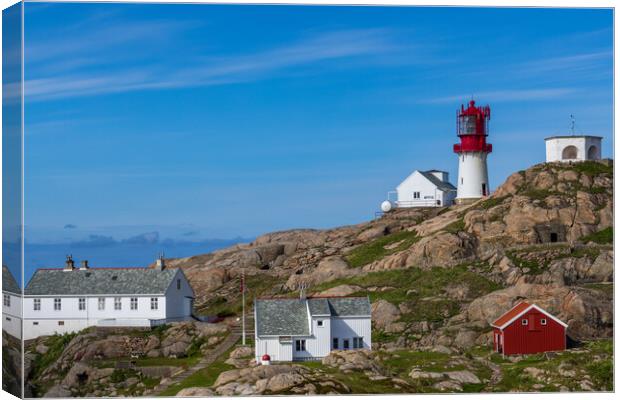 Lindesnes Lighthouse in the morning Canvas Print by Thomas Schaeffer