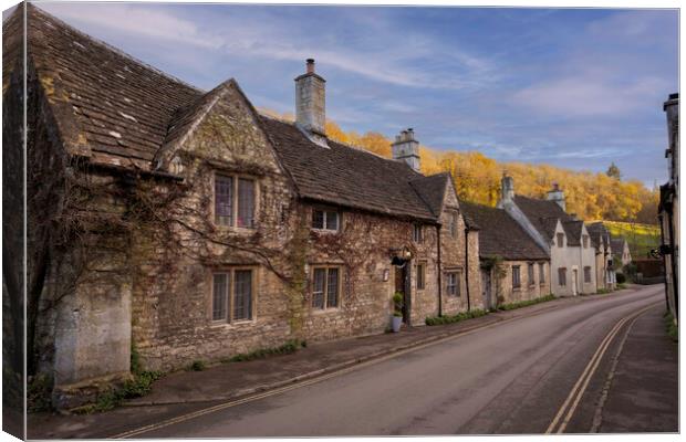 Castle Combe village Canvas Print by Leighton Collins
