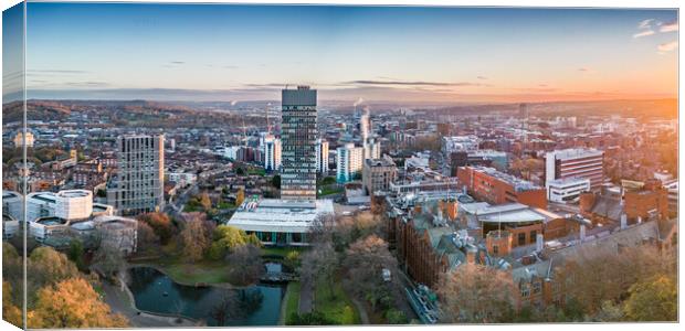 Sheffield Skyline Canvas Print by Apollo Aerial Photography
