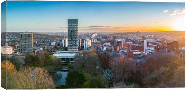 Sheffield Skyline Canvas Print by Apollo Aerial Photography