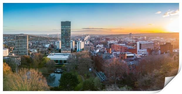 Sheffield Skyline Print by Apollo Aerial Photography