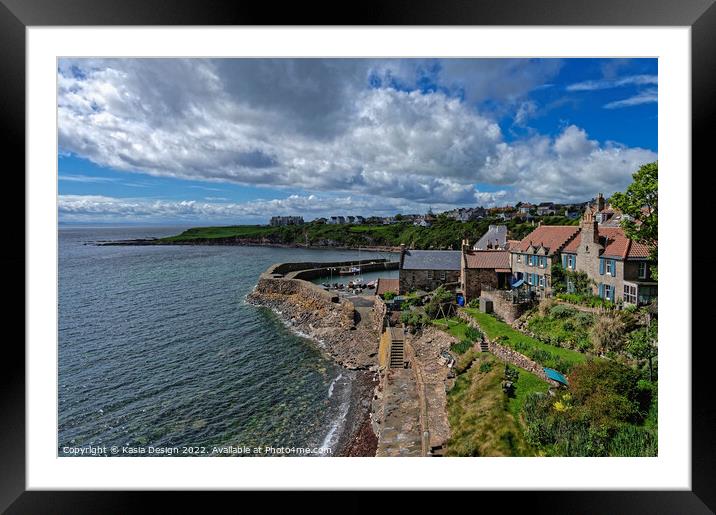 Crail, Roome Bay Framed Mounted Print by Kasia Design