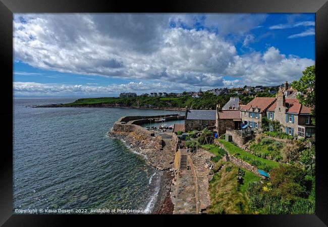 Crail, Roome Bay Framed Print by Kasia Design