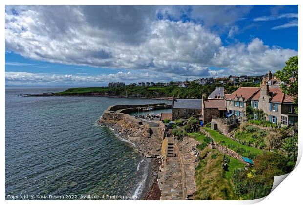 Crail, Roome Bay Print by Kasia Design