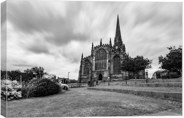Rotherham Minster  Canvas Print by Apollo Aerial Photography