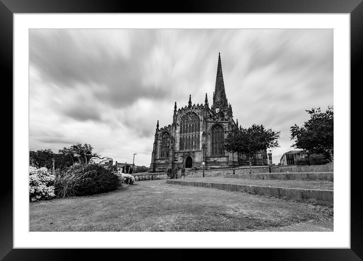 Rotherham Minster  Framed Mounted Print by Apollo Aerial Photography