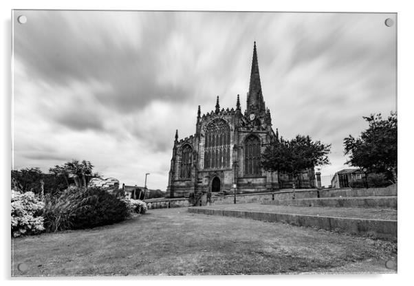 Rotherham Minster  Acrylic by Apollo Aerial Photography