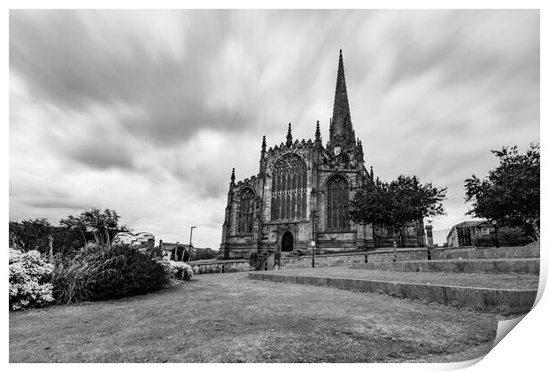 Rotherham Minster  Print by Apollo Aerial Photography