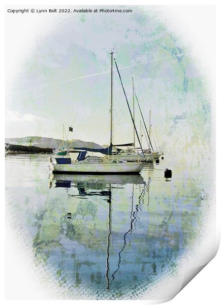 Yachts Print by Lynn Bolt