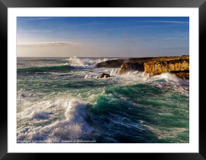 Majestic Jurassic Seascape Framed Mounted Print by Dudley Wood