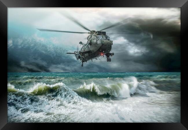 Sea King Mk4 Framed Print by J Biggadike