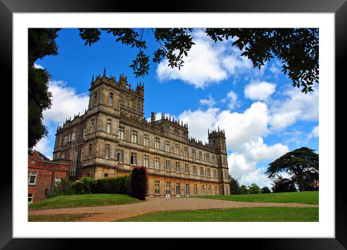 Highclere Castle Downton Abbey England UK Framed Mounted Print by Andy Evans Photos
