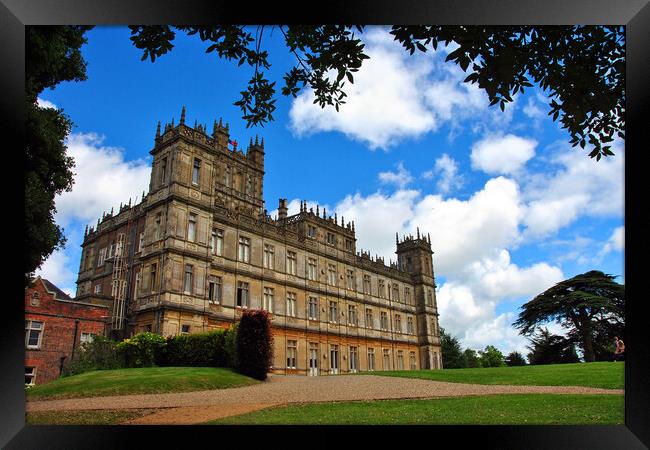 Highclere Castle Downton Abbey England UK Framed Print by Andy Evans Photos