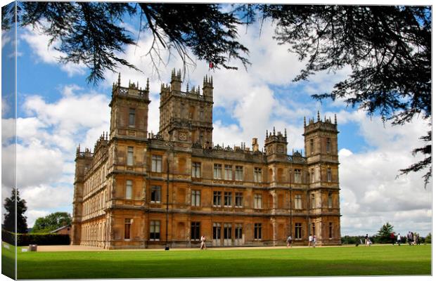 Highclere Castle Downton Abbey England United Kingdom Canvas Print by Andy Evans Photos