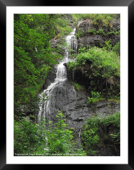 A view of Canonteign Falls Framed Mounted Print by Jason Bednall