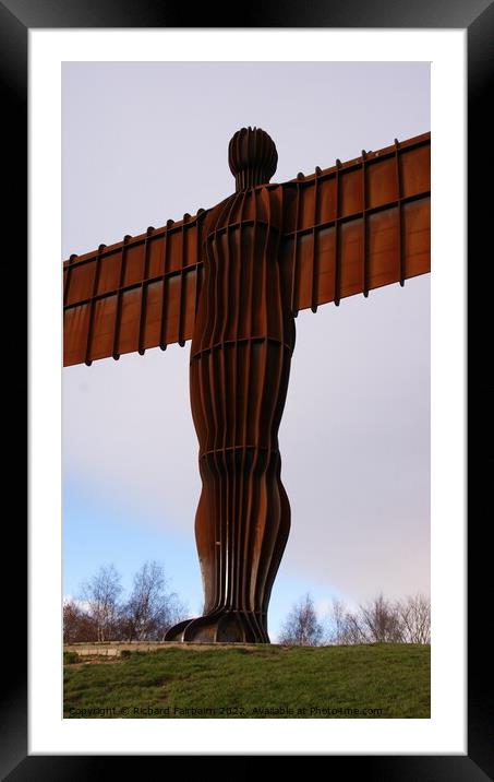 Angel Of The North Framed Mounted Print by Richard Fairbairn