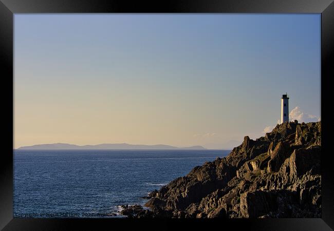 Majestic Cabo Home Lighthouse Framed Print by Jesus Martínez