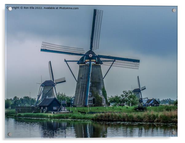 Ancient Blades of the Netherlands Acrylic by Ron Ella