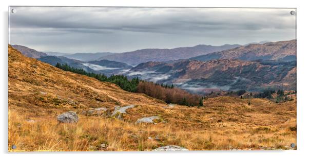 Majestic Scottish Highland Landscape Acrylic by James Marsden