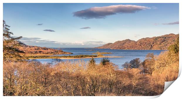 Majestic Views of Loch Moidart Print by James Marsden