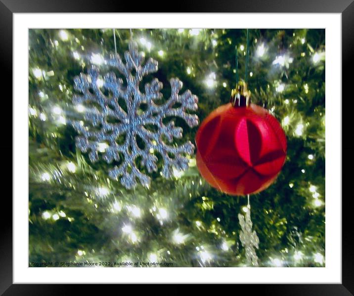 Christmas Decorations Framed Mounted Print by Stephanie Moore