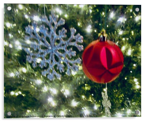 Christmas Decorations Acrylic by Stephanie Moore